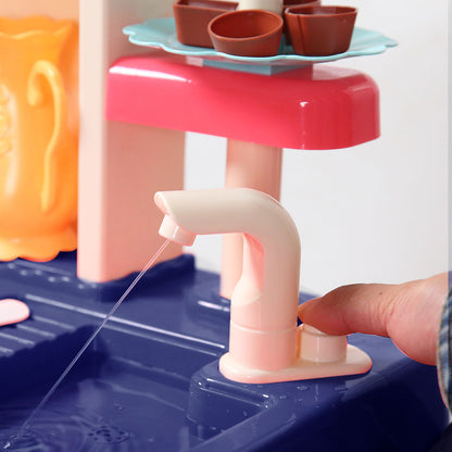 65 Pcs Kids Kitchen Play Set -blue