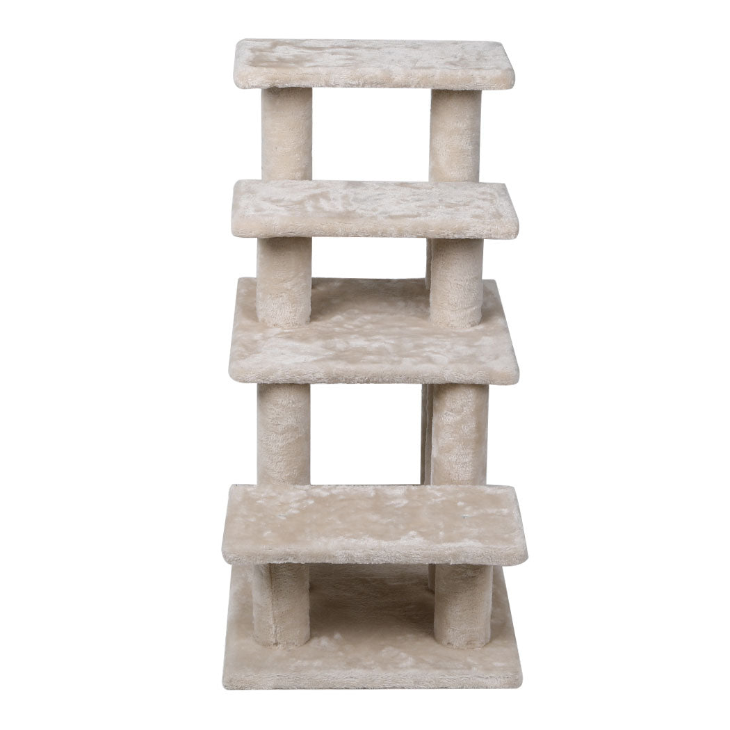 Cat Tree Beastie Scratching Condo Tower Scratcher Climbing Cream 
