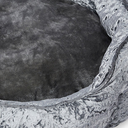 Pet Bed Set Dog Cat Quilted Blanket Grey M