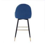 2x bar stools stool kitchen chairs blue