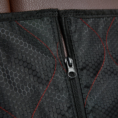 Waterproof Back Zipper Pet Seat Cover Black