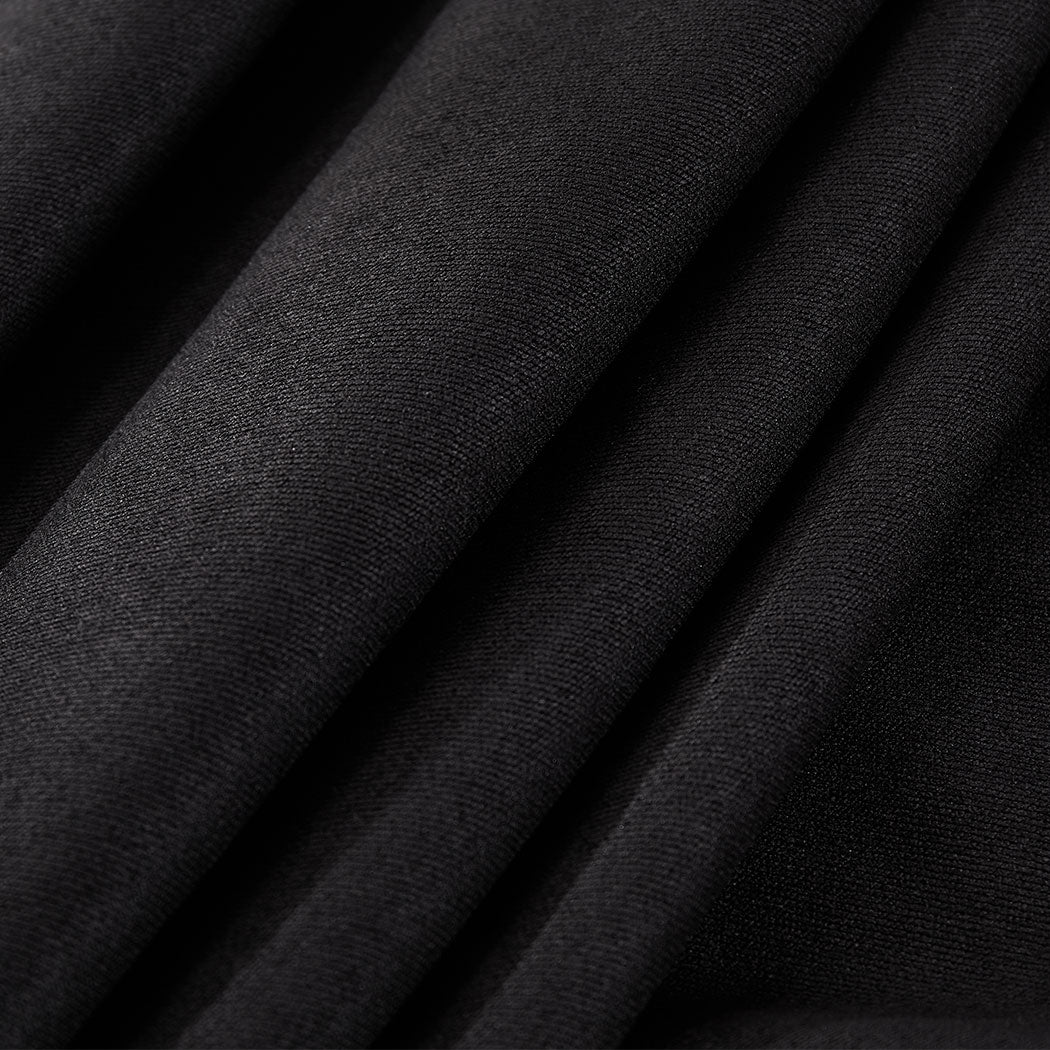 2X Blockout Curtains 132cm x 213cm- Black