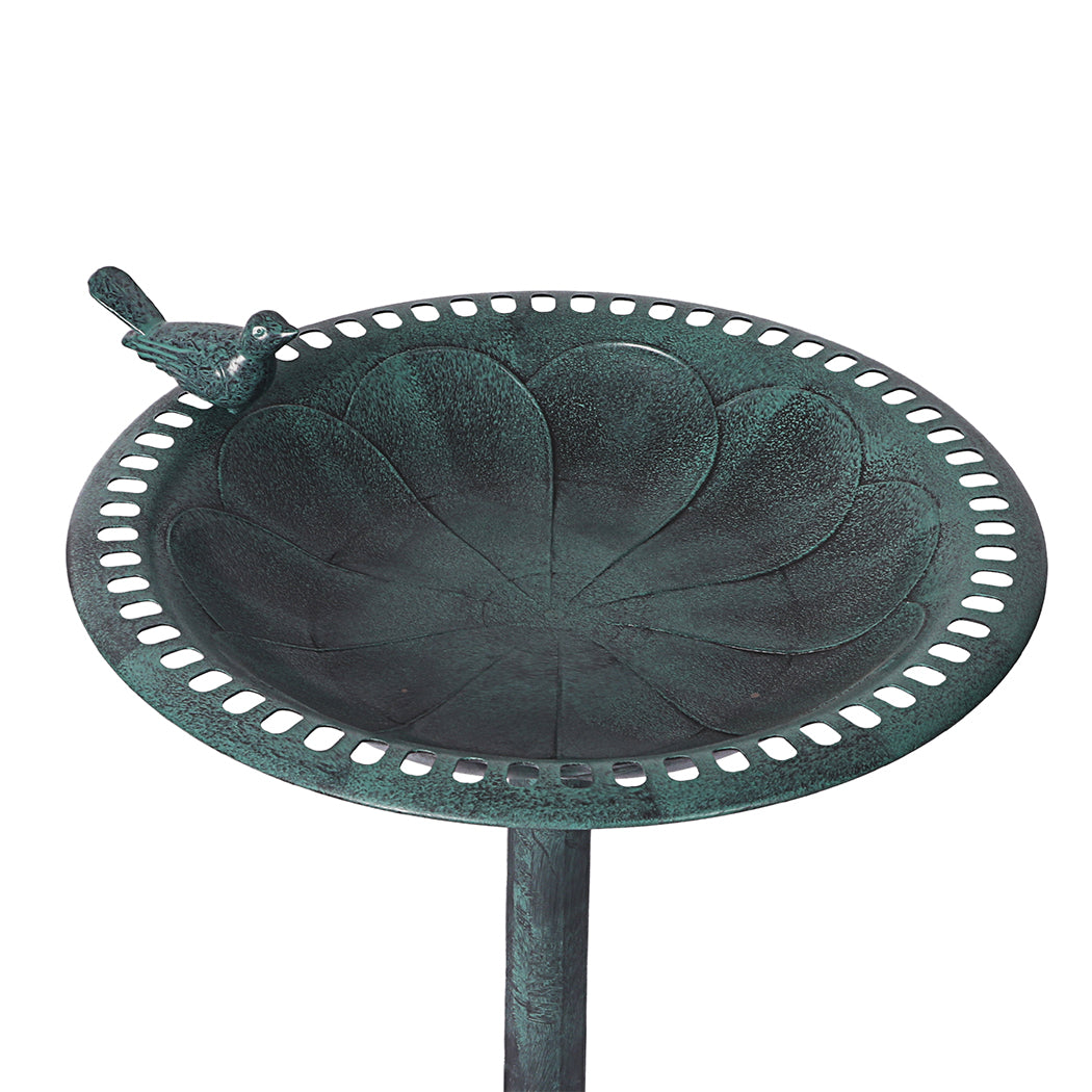 Premium quality 2PC  Bird Bath Feeder Food Station -Green