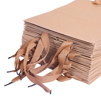50x Brown Paper Bag with Handles
