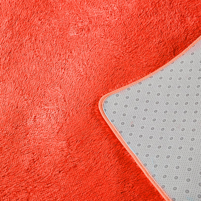 Designer Soft Shag Shaggy Floor Confetti Rug Carpet Home Decor 120x160cm Red