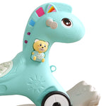 Kids 4-in-1 Rocking Horse Toddler Baby Horses Ride On Toy Rocker Green