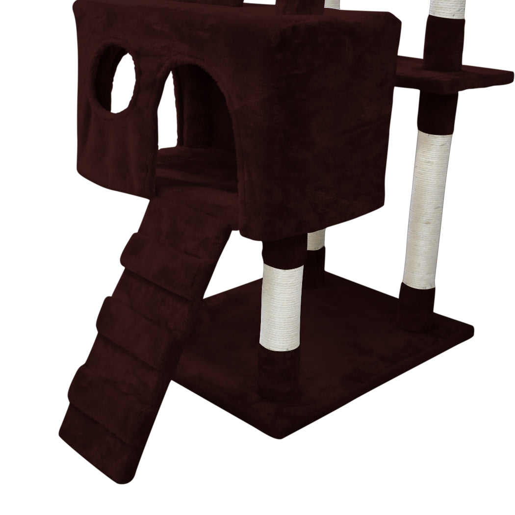 1.8M Cat Scratching Post Tree -Dark Brown