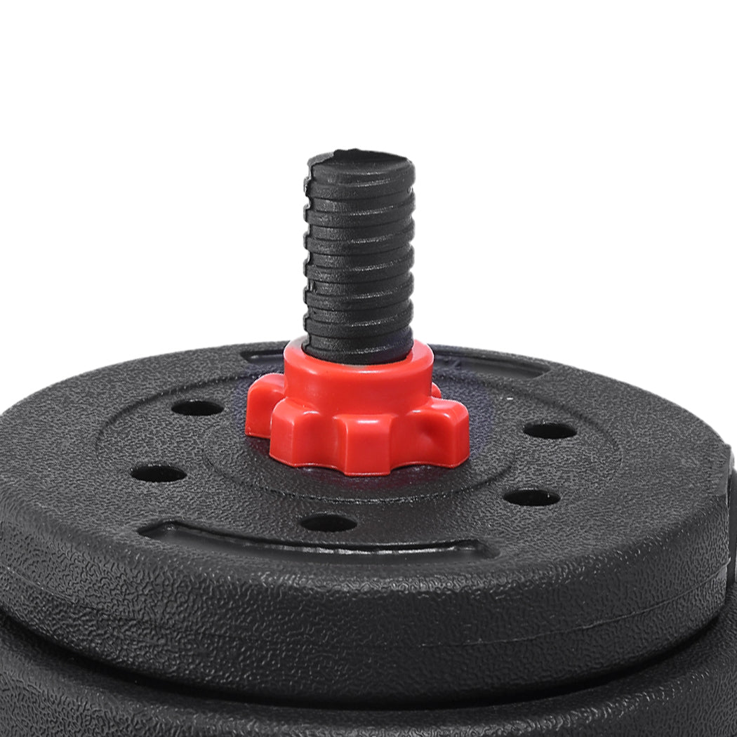 30KG Adjustable Rubber Fitness Dumbbells
