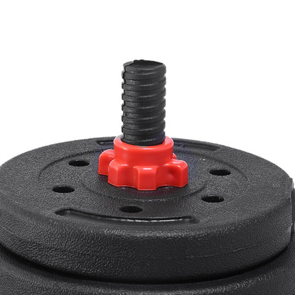 30KG Adjustable Rubber Fitness Dumbbells
