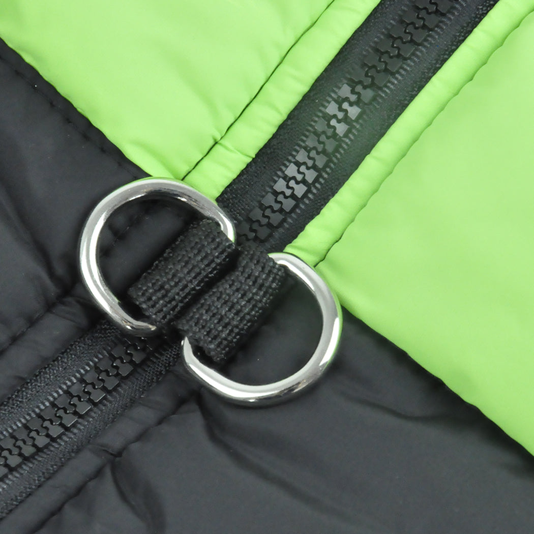 PaWz Dog Winter Jacket Padded Waterproof Pet Clothes Windbreaker Vest 3XL Green