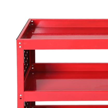Tool Trolley Cart Workshop Storage Portable Steel Trolly Red/BlueBlack