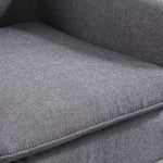 Luxury Upholstered Armchair-Grey