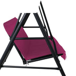 Swing chair hammock outdoor bench red