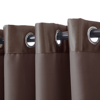 Bedroom Blockout Curtains Taupe 180CM x 213CM