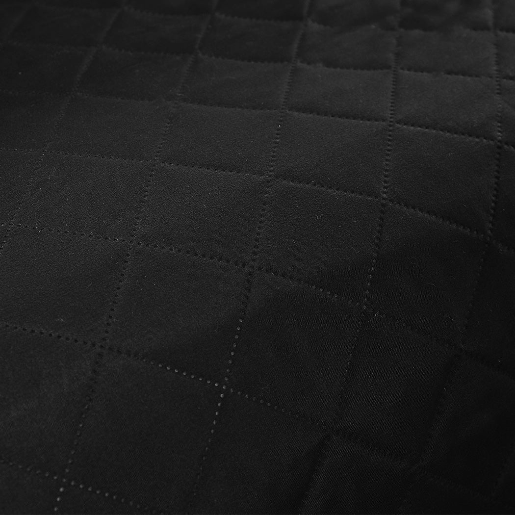 Sofa Cover Couch Lounge Protector Quilted Slipcovers Waterproof Black 173cm x 200cm