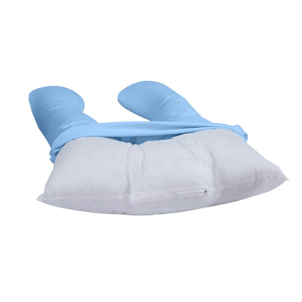 Maternity Pregnancy Pillow Cases Sky Blue