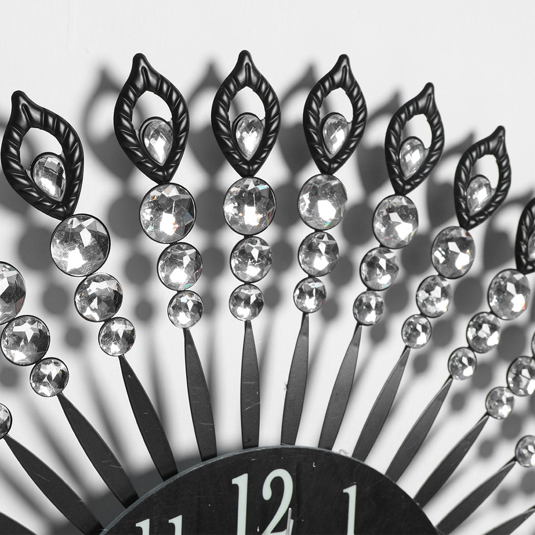 Luxury Modern Wall Clock Black