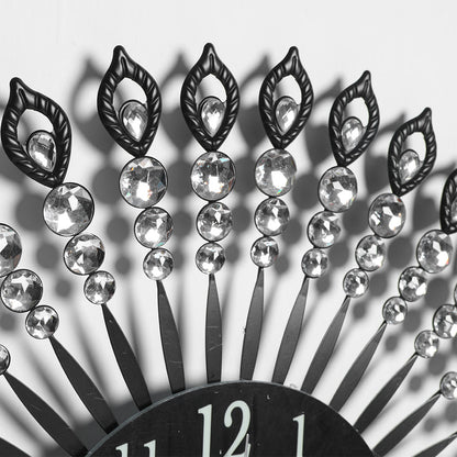 Luxury Modern Wall Clock Black