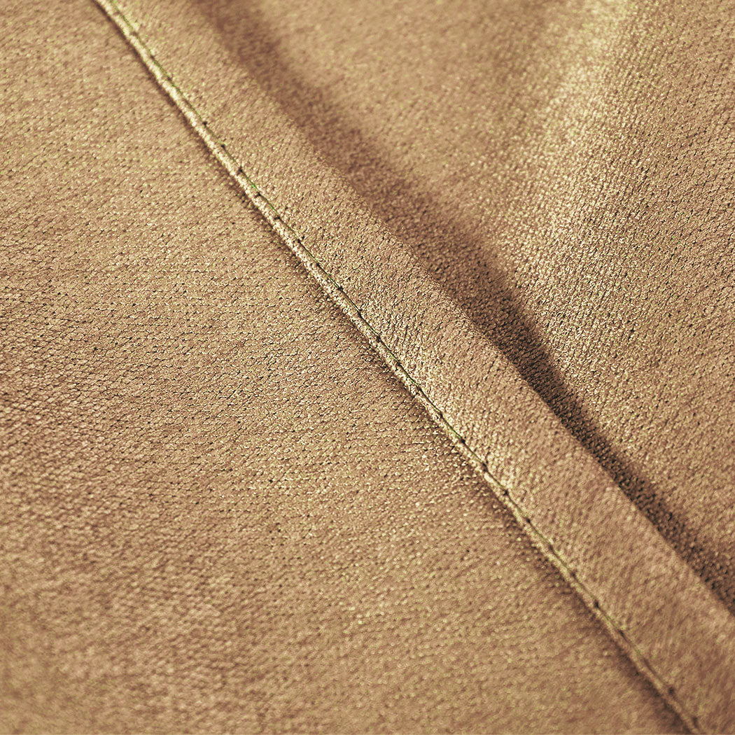 2X Blockout Curtains 132cm x 213cm- Mustard