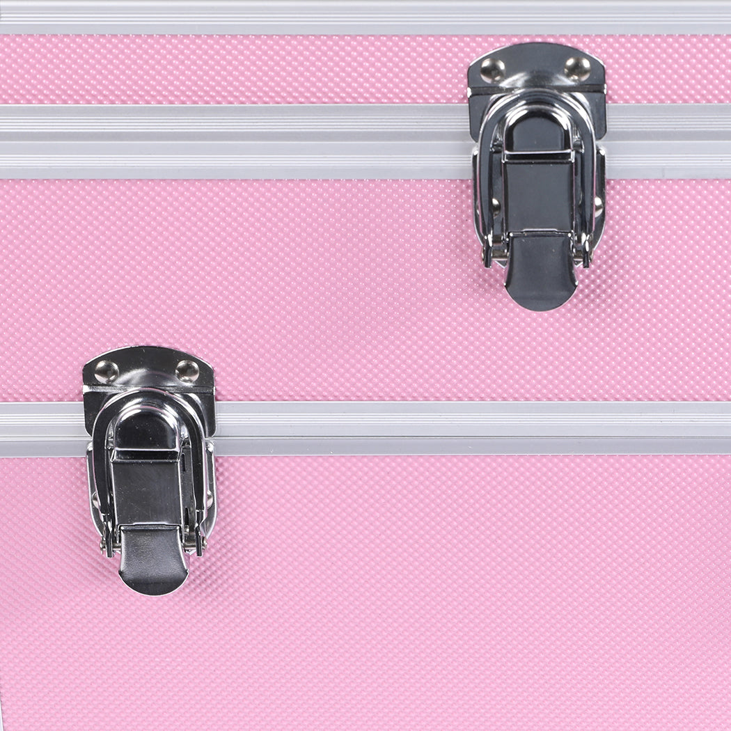 Portable Makeup Case Cosmetic Organiser box pink