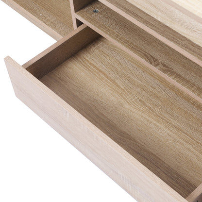Entertainment Unit Stand RGB LED Furniture Wooden Shelf 180cm 
