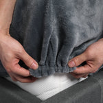 Fully elastic fitted sheet Double Size Dark Grey