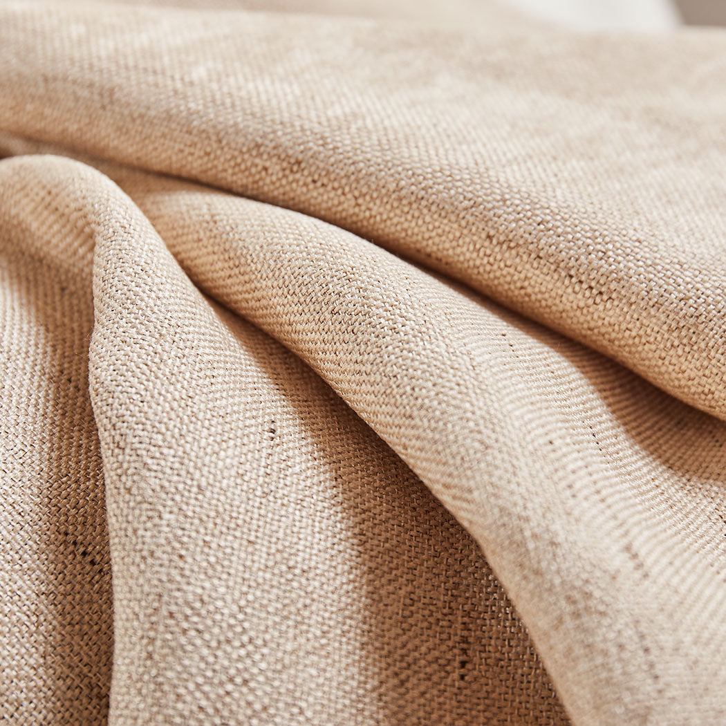 2X Blockout Premium quality Curtains buff 240CM x 230CM
