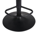 1x Bar Stools Kitchen Gas Lift Wooden Beech Black Stool Chair Swivel Barstools