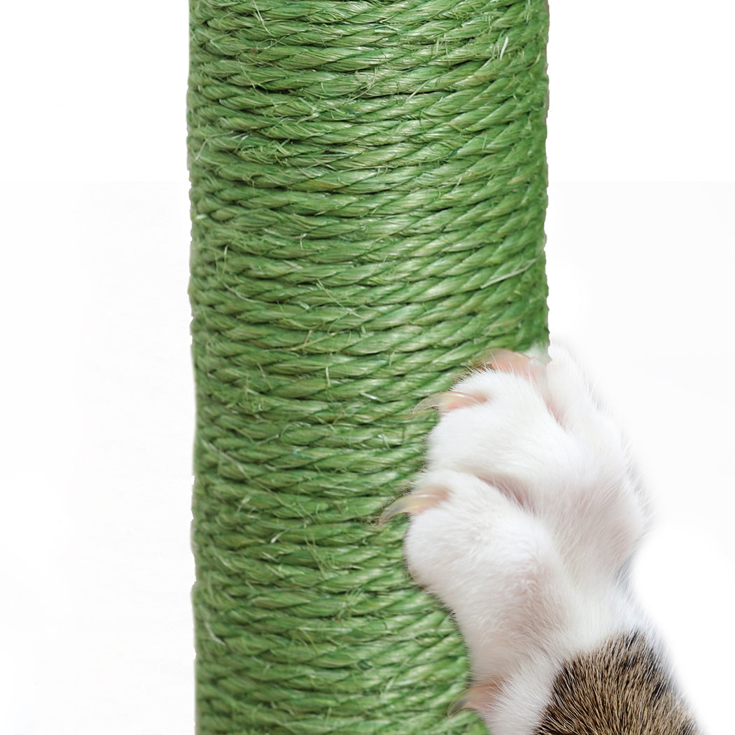 Cat Tree Tower Play Pet Activity Kitty Bed-Green