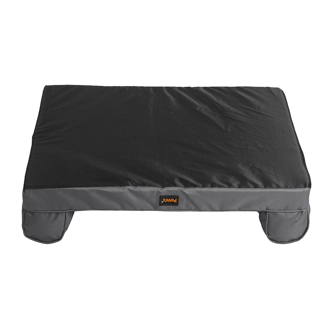 Pet Cooling Bed Dog Sofa Bolster Insect Prevention Summer L Grey