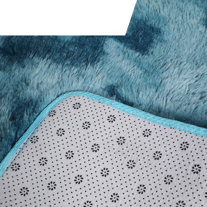 Floor Rug Shaggy Rugs Soft Large Carpet Area Tie-dyed 120x160cm Blue