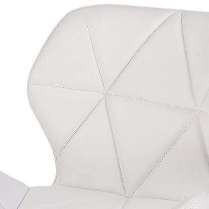 4xPU Leather Dining Chairs-White