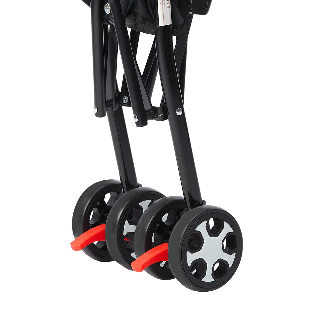 Foldable Pet Stroller Pushchair Black