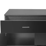 Buffet Sideboard Storage Cabinet Modern High Gloss Cupboard Drawers Black