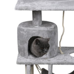 Cat Tree Beastie Scratching Post Pet Scratcher Condo Tower 140cm Grey