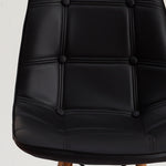 4x High quality iconic set of PU leather Dining Chairs- Black