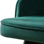 2x Premium velvet Barstools Vintage Green