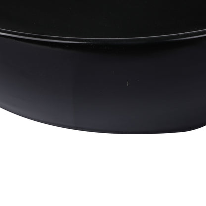 Wash Basin Oval Gloss Black