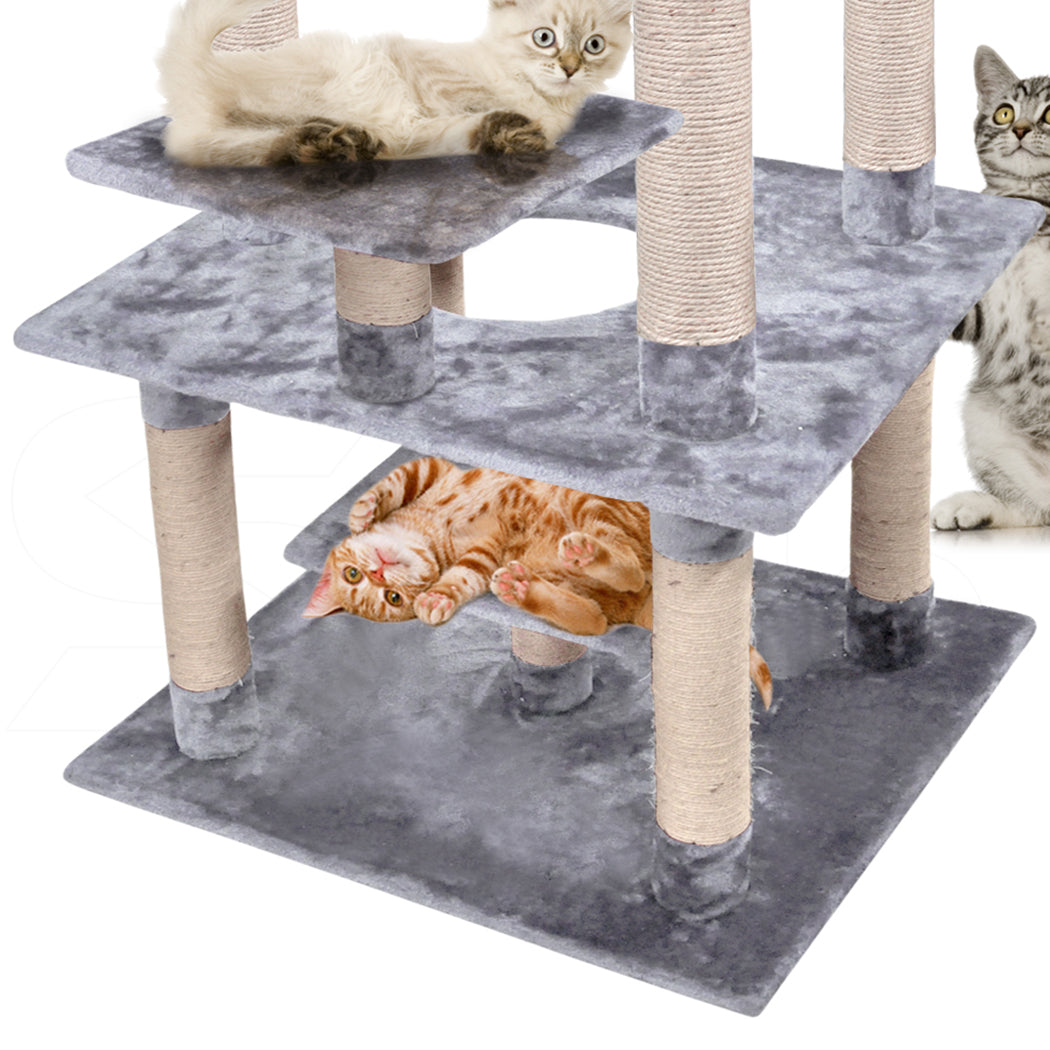2M Cat Scratching Post Tree Pet Gym House