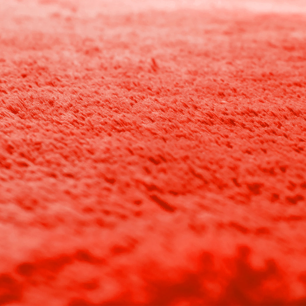 Designer Soft Shag Shaggy Floor Confetti Rug Carpet Home Decor 120x160cm Red