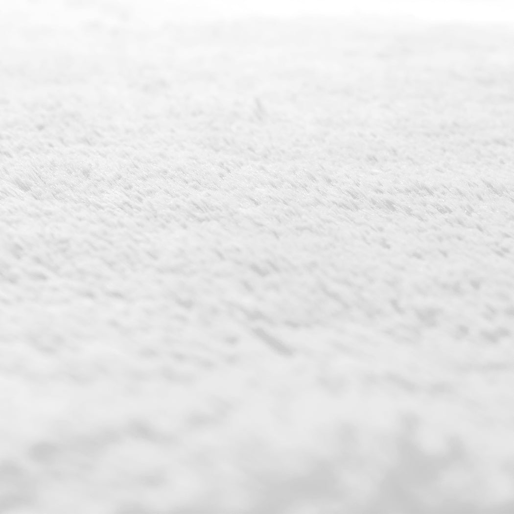 Designer Soft Shag Shaggy Floor Confetti Rug Carpet Home Decor 80x120cm White