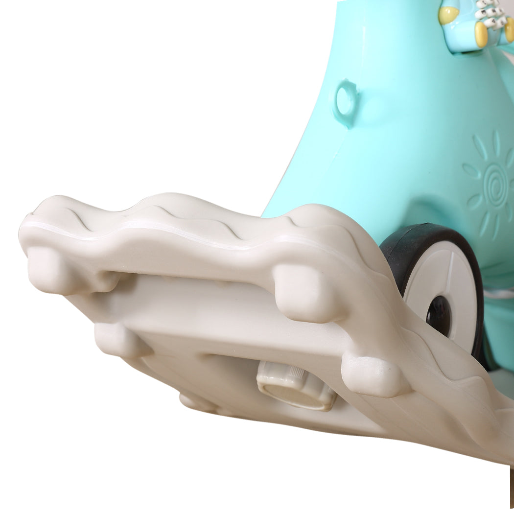 Kids 4-in-1 Rocking Horse Toddler Baby Horses Ride On Toy Rocker Green