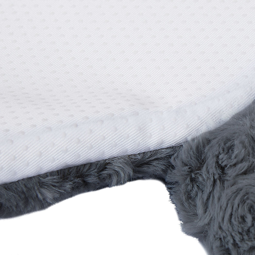 Pet bed cat calming beds-charcoal