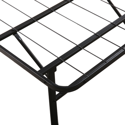 Foldable Metal Bed Frame Mattress Base Platform Air BnB King Size