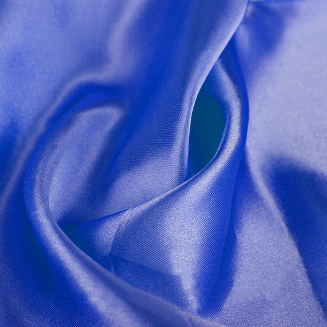 20x Satin Chair Sashes Table Runner Blue