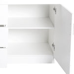 Buffet Sideboard Storage Cabinet Modern High Gloss Cupboard Drawers White