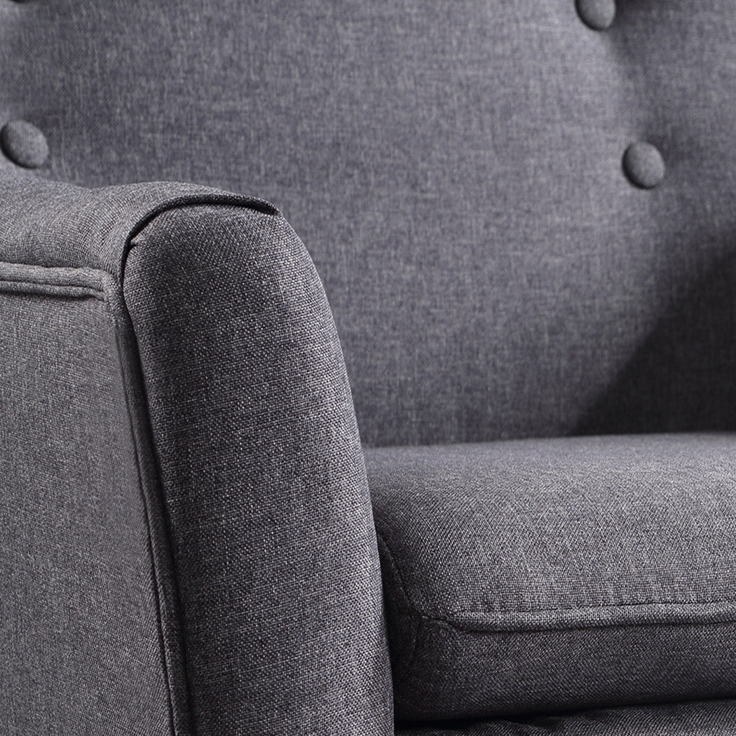 Luxury Upholstered Armchair Dining Chair Single