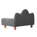 Chaise Lounge Non-slip feet pads Pet Sofa Soft Grey