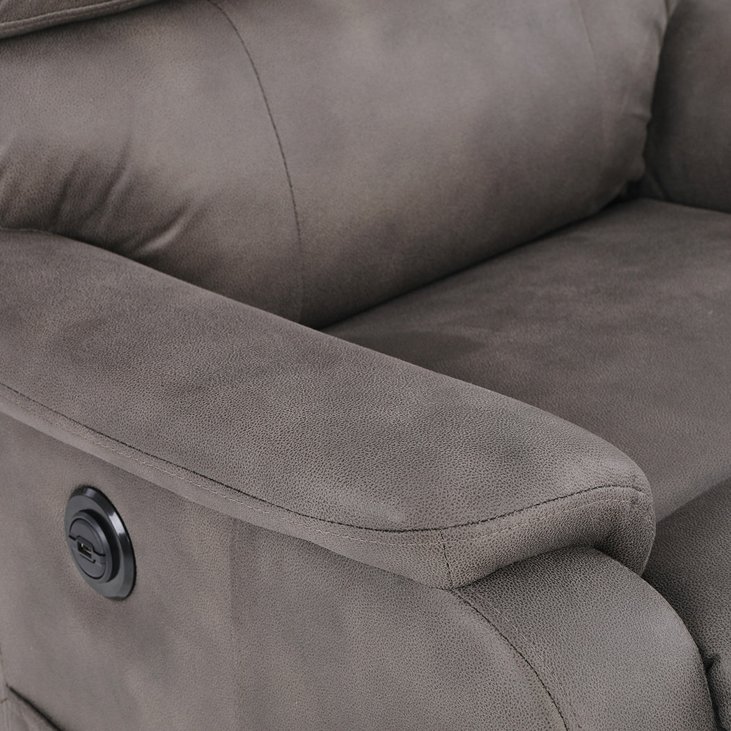 Recliner Chair Electric Lift Chair Armchair Lounge Sofa Grey USB Charge