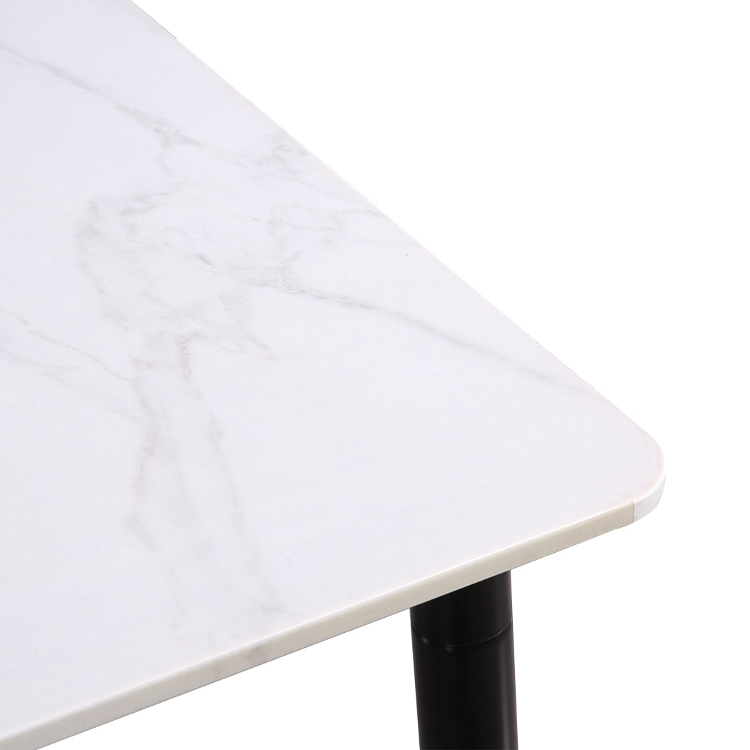 Metal Dining Table Legs Steel White